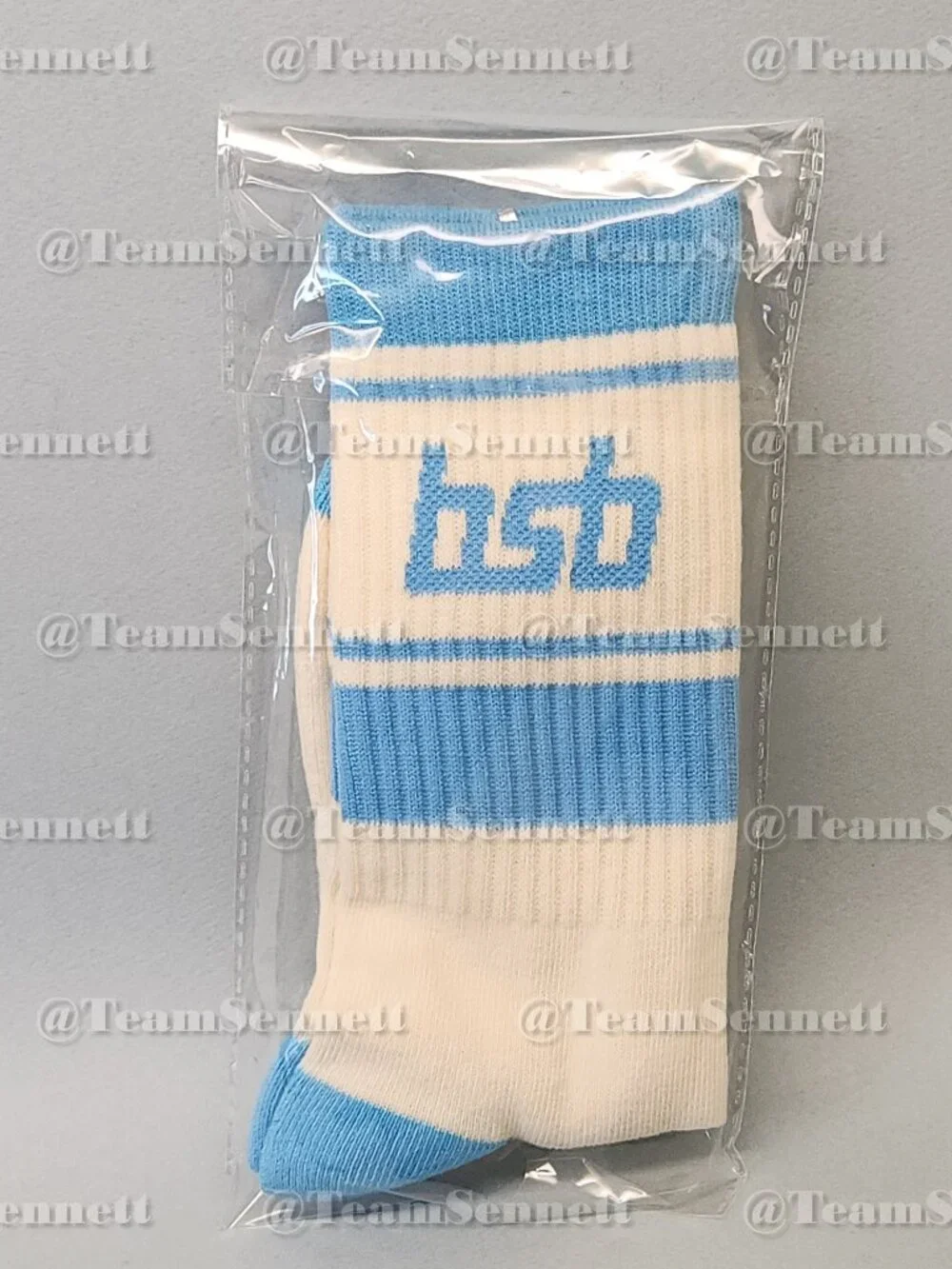 Backstreet Boys Blue & Cream Crew Socks // Into the Millennium Sphere Las Vegas